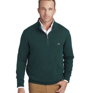 Mens Charleston Green Palm Beach 1/4 Zip up Vineyard Vines